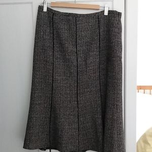 Charcoal Grey Skirt with Seams
